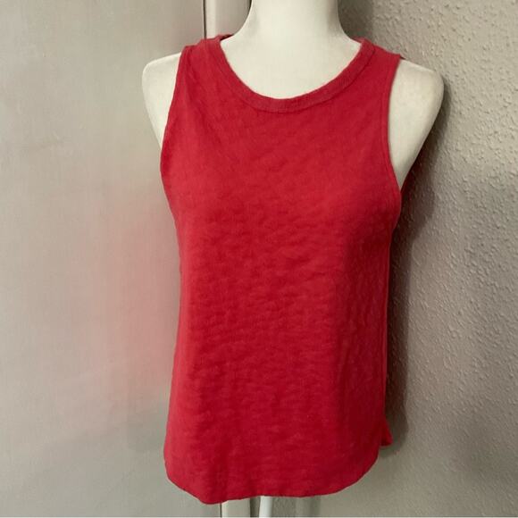 Zara Basics Texture Front Sheer Back Tank Blouse S Preppy Coconut Girl Festival - Picture 4 of 8